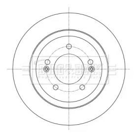 BORG & BECK bbd5398 -  Тормозной диск